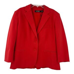 Lauren Ralph Lauren Stretch Blazer Red size 12 new